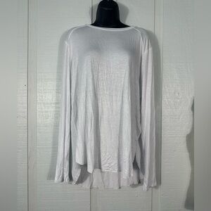 Halogen Women’s White Long Sleeve Top Size Large NWOT